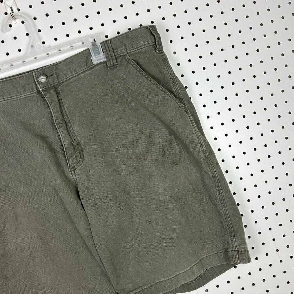 Carhartt Rugged Flex Relaxed Fit Canvas Work Shorts 42 Green Work Wear 102514217